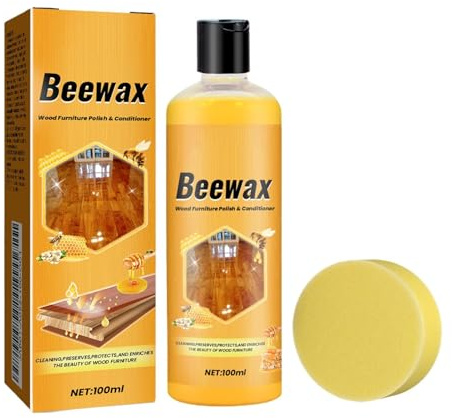 Bienenwachs Für Möbel 100 Milliliter Reparatur-Pflegemittel mit Bienenwachs | Holztisch-Reinigungsmittel für Schneidebretter, Schränke, Schreibtische, Küchen, Tischplatten, Böden, Laminat, Haushal