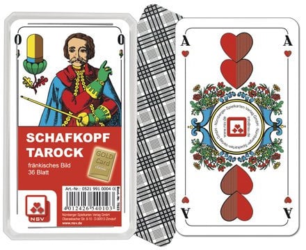 05219910004 - Nürnberger Spielkarten - Schafkopf Classic, fränkisches Bild im Klarsichtetui