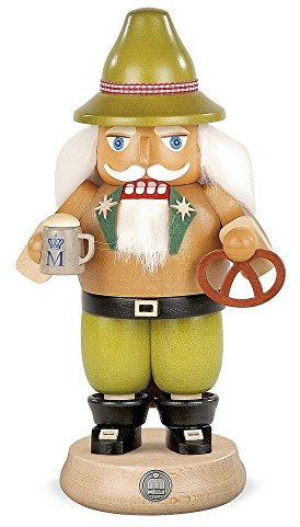 Mueller Nussknacker Bayer auf dem Oktoberfest, 23 cm hoch, original Erzgebirge Seiffen