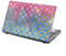 TaylorHe Folie Sticker Skin Vinyl Aufkleber mit bunten Mustern für 15 Zoll 15,6 Zoll (38cm x 25,5cm) Laptop Skin Blumen, lila
