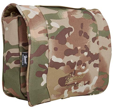 Brandit MOLLE TASCHE MAGAZINTASCHE/FLASCHENTASCHE/GÜRTELTASCHE ARMY MODULAR 13-TYPEN, Produkt:Waschtasche (groß), Farbe:Tacticalcamo
