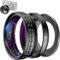 ULANZI Creative ZV-1 Wide Angle/Macro Additional Lens 52mm Diameter Compatible with Sony ZV-1 Camera, 2 in 1 Extra Lens Attachment with Strong Adhesive-Back Adapter Ring Mount, WL-1