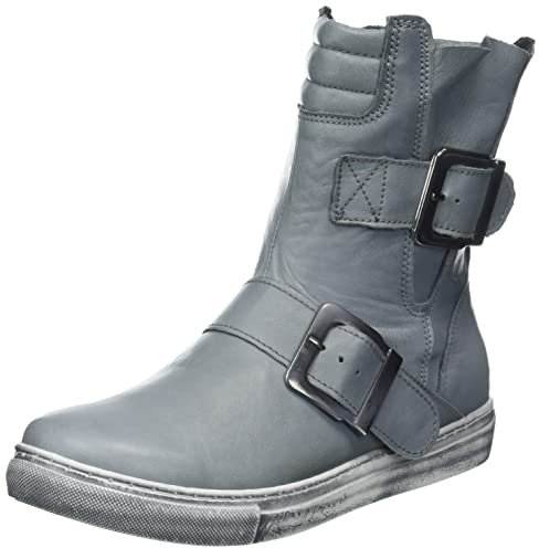 Andrea Conti Damen Stiefelette Leder Boot sportlich Riemen Schnalle 0346833