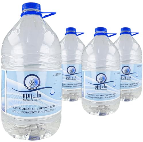 Zam Zam Spring Water From Makkah Al Mukarramah, Zemzem Suyu, Zamzam Fountain (4 x 5 Litres)