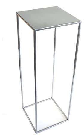 DIXIE STORE Blumenständer | Blumenbett Loft 363 aus Metall Pflanzenständer | Fantasievolles Pflanzenständer | Für Innen- und Außendekor, tollen Eindruck, Silver