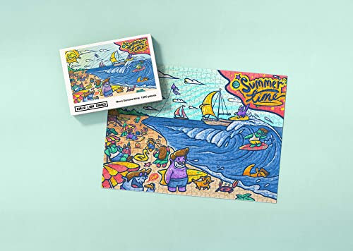 Neon Summertime 1000 Piece Jigsaw Puzzle - Ninja Lion Games