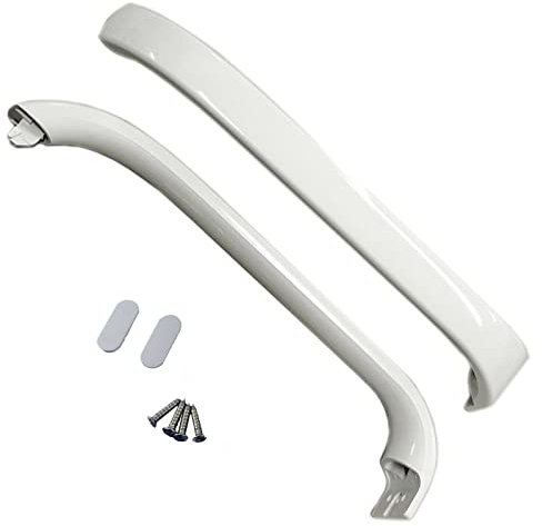 Place4parts 2 maniglie di ricambio per frigorifero e congelatore Bosch, colore bianco, per KSV KGS KGU KGV, 320 mm