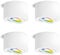 linovum 4x SMOL Aufbaulampe LED schwenkbar flach mit Smart RGBW 230V - WLAN Deckenstrahler weiß kompatibel mit Alexa & Google