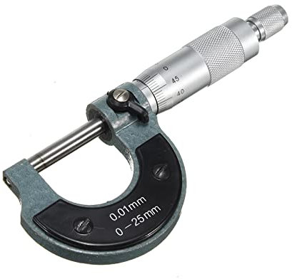 WANWEN Digimatisk-Mikrometer 0,01 mm 0–25 mm, Außenmaß, metrisch, Messmikrometer, Maschinisten-Messung mit präzisem Messwerkzeug Little Surprise