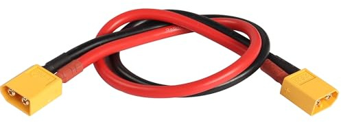 MEIRIYFA XT60 XT-60 Extension Cable, XT60 Male to XT60 Male Adapter Converter Extension Cord with 33.5cm 12AWG Silicone Wire