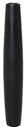 VIVANNO Bodenvase Standvase f. Deko-Zweige Fiberglas Schwarz Matt ISONDRA 80