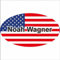 Kiwistar Klebeetiketten - Aufkleber - Fahne - Flagge - USA - Vereinigte Staaten - 10x6,6 cm - mit Wunschtext - Name - personalisiert - Namensaufkleber - Autoaufkleber - Racing