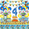 Kit de Décoration Story pour Anniversaire 4 Ans - 101 Pièces avec Ballons et Accessoires de Fête