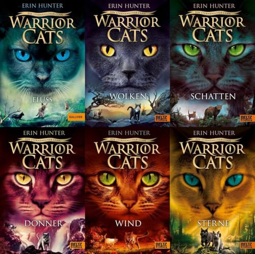 Warrior Cats Staffel VIII Band 2-6 plus 1 exklusives Postkartenset