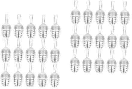Angoily 30pièces Contenants Forme De Pots De Miel Pour Gloss à Lèvres Et à Lèvres Récipients Réutilisables Transparent Pour Échantillons Et Utilisation Quotidienne