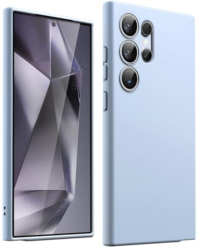 JETech Slim Fit Case for Samsung Galaxy S24 Ultra 5G, Camera Lens Full Protection, Soft TPU Thin Protective Phone Cover with Matte Finish, Shockproof (Titanium Blue)