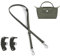 Pskxcce Schultergurt Leder Geldbörsenriemen für Umrüstsatz,Original-Mini Tasche,Mini Bag Straps,Verstellbarer Ersatz-Umhängegurt,95-120cm (Dunkelgrün 01)