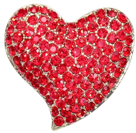 LIFKOME 1 Stück Liebesbrosche Herzförmige Brosche Zarte Brosche Schöne Corsage Dekorative Brosche Kleidungszubehör Schöne Brustnadel Corsage Geschenk Schöne Brosche Zarte Brustnadel