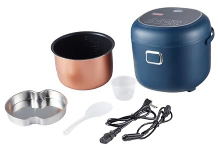 DimyFew Olla Arrocera Portátil de 2 L con Múltiples Funciones para Viajes Y Uso Doméstico, 12V a 24V, Individual
