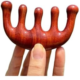 Sandelholz, Fünf-Finger-Meridian-Massage, Anti-Screw-Kamm, Aktivität, Fitnessstudio, lockiges Haarbürste, Geschenk, Gesundheitspflege, Werkzeuge für Frauen