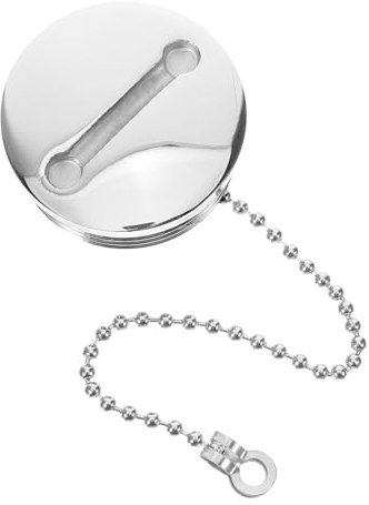 PAMINGONO Ersatz Tankdeckel Aus Edelstahl Mit Kette 38mm Für Bootskraftstofftank Bootszubehör Sichere Kraftstofftankabdeckung Für Bootsfahrten