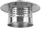 Zeroupshop Tapa de chimenea de acero inoxidable, tapa de ventilación de tubo de escape redondo, sombrero de nieve y lluvia, resistente al viento (110 mm)