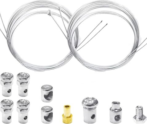 2m Universal Cable Repair Kit for Motorcycle Inner Clutch Throttle Brake Repair Kit Universal Inner Clutch Throttle Nipples Brake Cable Repair Kit Motorcycle Accessory