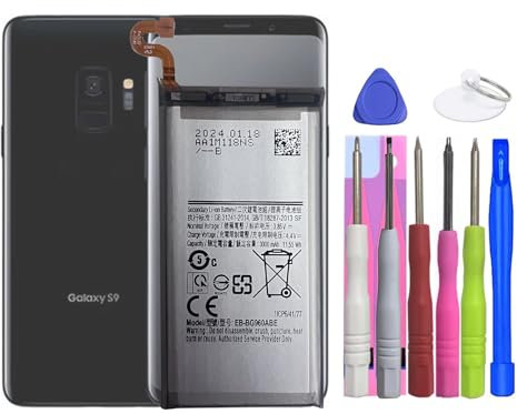 MUKUZI AKKU Compatible with Galaxy S9 SM-G960 Handy Smartphone Telefon (Replacement for EB-BG960ABE)