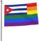 Bandiera arcobaleno di Cuba, bandiere per esterni, 2x3 piedi, bandiera bifacciale resistente per casa, cortile, festival, decorazione da giardino, bandiera di benvenuto
