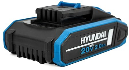 Hyundai 2Ah Li-Ion Replacement Battery for 2nd Generation 20v Range, 60-Minute Charge, LED Indicator