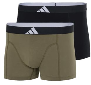 adidas Herren Trunk (2 Pack) - Active Flex Cotton Body - Boxershorts - Bequeme Unterwäsche