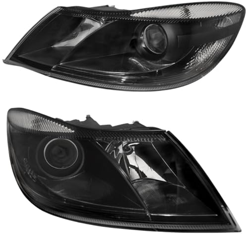 Schwarze Scheinwerfer Set für Skoda Octavia 2 Typ 1Z Facelift 2009–2012