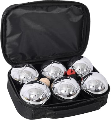 Anyflee Boules Set Large Action Game, Outdoor, Beach, Lawn Backyard Family Party Games for Adults