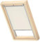 VELUX Original Dachfenster Verdunkelungsrollo, mit Grauer Führungsschiene, Hellbeige, für U08