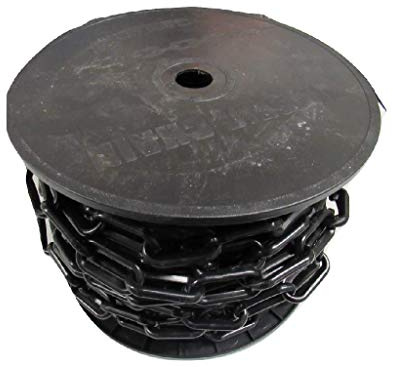 Plastic Chain Garden Fence Barrier 8MM x 25 Metre (Black Decorative Driveway)