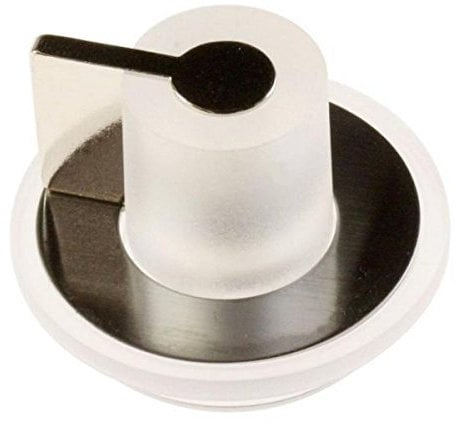 Smeg Oven Knob, Stainless Steel, Timer, Built-In, Front Door Orientation