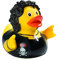 Schnabels Quietsche-Ente Heavy Metal - PVC, BPA-frei, Gelb-Schwarz, 10 Monate+