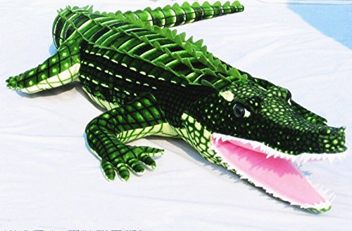 Tikwisdom 100CM Green Adorable crocodile Soft Plush Toys, Large Stuffed Animals