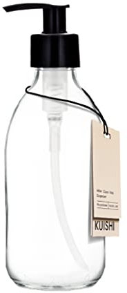Kuishi - Distributeur de Savon en Verre Transparent - 250 ML