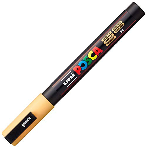 uni-ball 186520 Uni Posca Marker with Fine Bullet Nib 0.9-1.3 mm Line Width Apricot