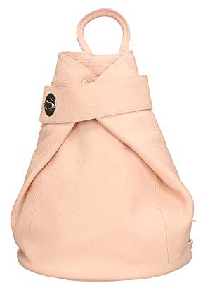Chicca Borse Borsa Zaino Donna in Pelle Made in Italy 28x35x12 Cm