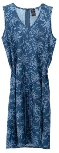 Jack Wolfskin Damen Tioga Road Print Kleid, Ocean Wave All Over, S
