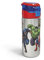 Zak Designs Marvel Comics Gourde en acier inoxydable durable avec couvercle à rabat à bouton-poussoir anti-fuite parfaite pour les sports de plein air (524,5 g, sans BPA), 524,5 g, Avengers