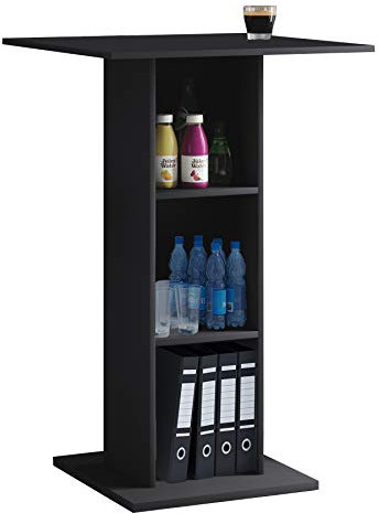 VCM Holz Rednerpult | Maße ca. H. 108 x B. 70 x T. 70 cm | Stehpult mit DREI großen Fächern | Stehtisch - Bofus