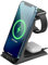 Wireless Charger, AGPTEK 3 in 1 Induktive Ladestation Schwarz