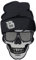 Finally Home Totenkopf mit Mütze und Sonnenbrille Patch zum Aufbügeln | Totenschädel Patches, Biker Schädel Bügelflicken, Motorrad Kutte Flicken, Aufnäher