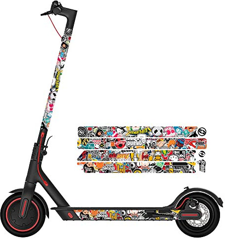 STYLISH SCOOTERS Vinile Sticker Bomb 4 Pezzi Adesivo Sticker Bomb, Accessori per Xiaomi M365, Adesivi per Xiaomi M365