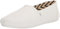 TOMS Womens Recycled Cotton Alpargata Loafer Flat, White, 5.5 UK