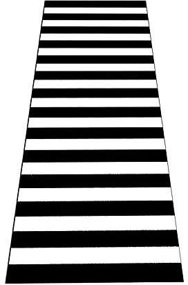 Teppich Läufer flur Schwarz Weiss Streifen Küchenläufer Marokko Waschbar Rutschfest Korridor Für Küche Wohnzimmer Schlafzimmer ,Schwarz,60x200cm