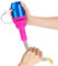 Beer Bong Funnel - Portable Pink Beer Funnel for Parties and Events - Can/Bottle Drinking Funnel for Beer - Beer Shotgunning Tool with Chugging Key